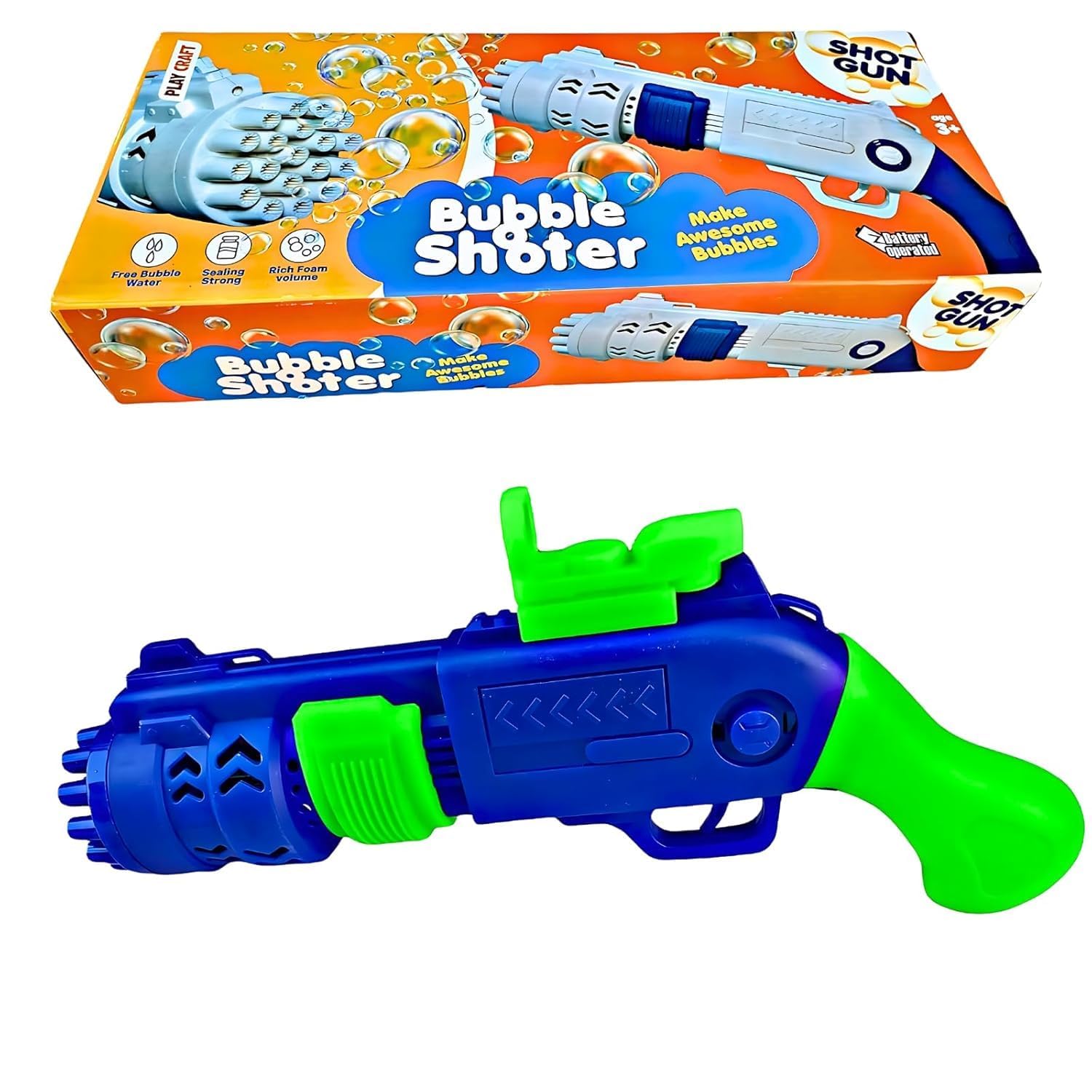 Bubble Gun Water Toy for Kids | LED Light Bubble Blower | Durable Automatic Bubble Toy for Boys & Girls | Perfect for Outdoor Fun, Parties, Birthdays & Gifting (Sniper Gun)