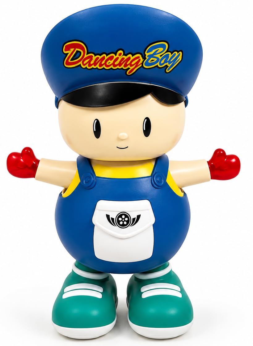 Dancing Boy Toy for Kids | Musical Action Figure with Flashing Lights and Sound Effects | Interactive Battery Operated Toy for Boys & Girls