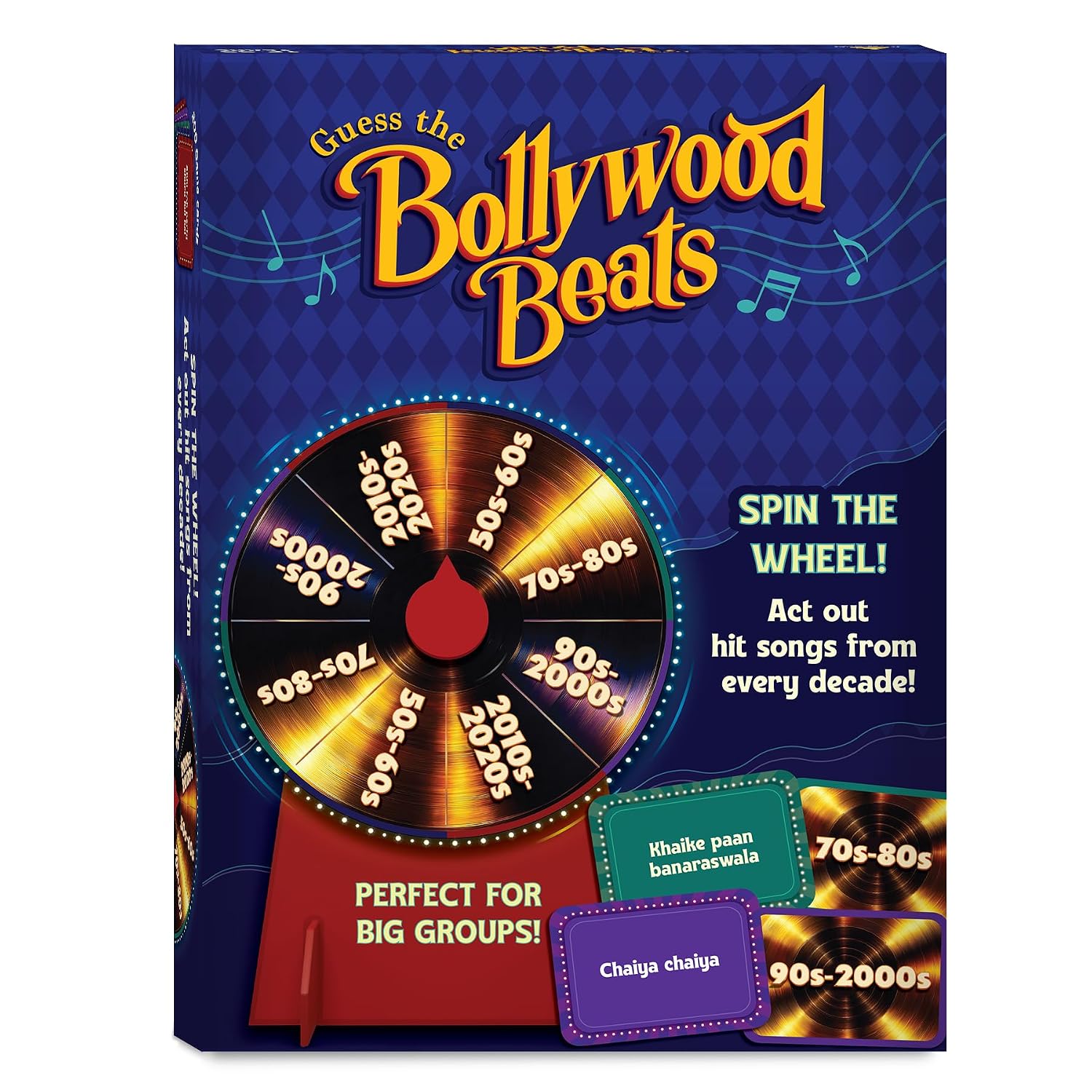 Gouda Games Bollywood Beats – Spin the Wheel Song Guessing Party Game