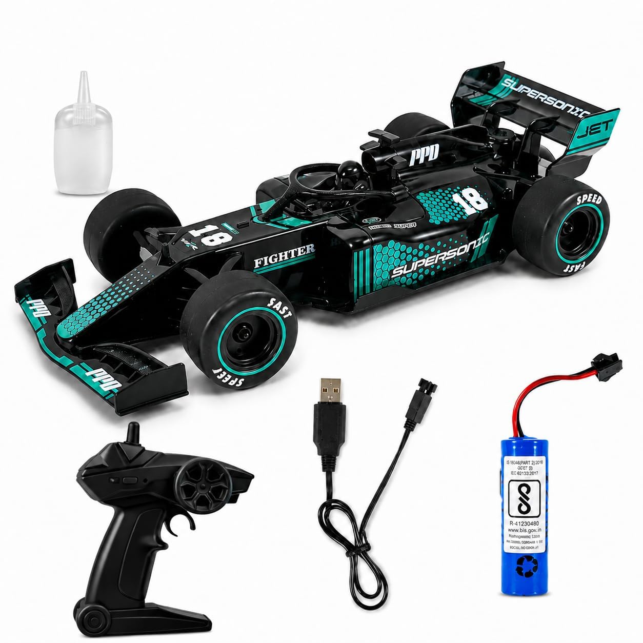 Keerthi F1 Remote Control Racing Car Toy for Kids | 2.4GHz High Speed RC Sports Car with Responsive Steering, Long Playtime Battery & Smooth Driving Control
