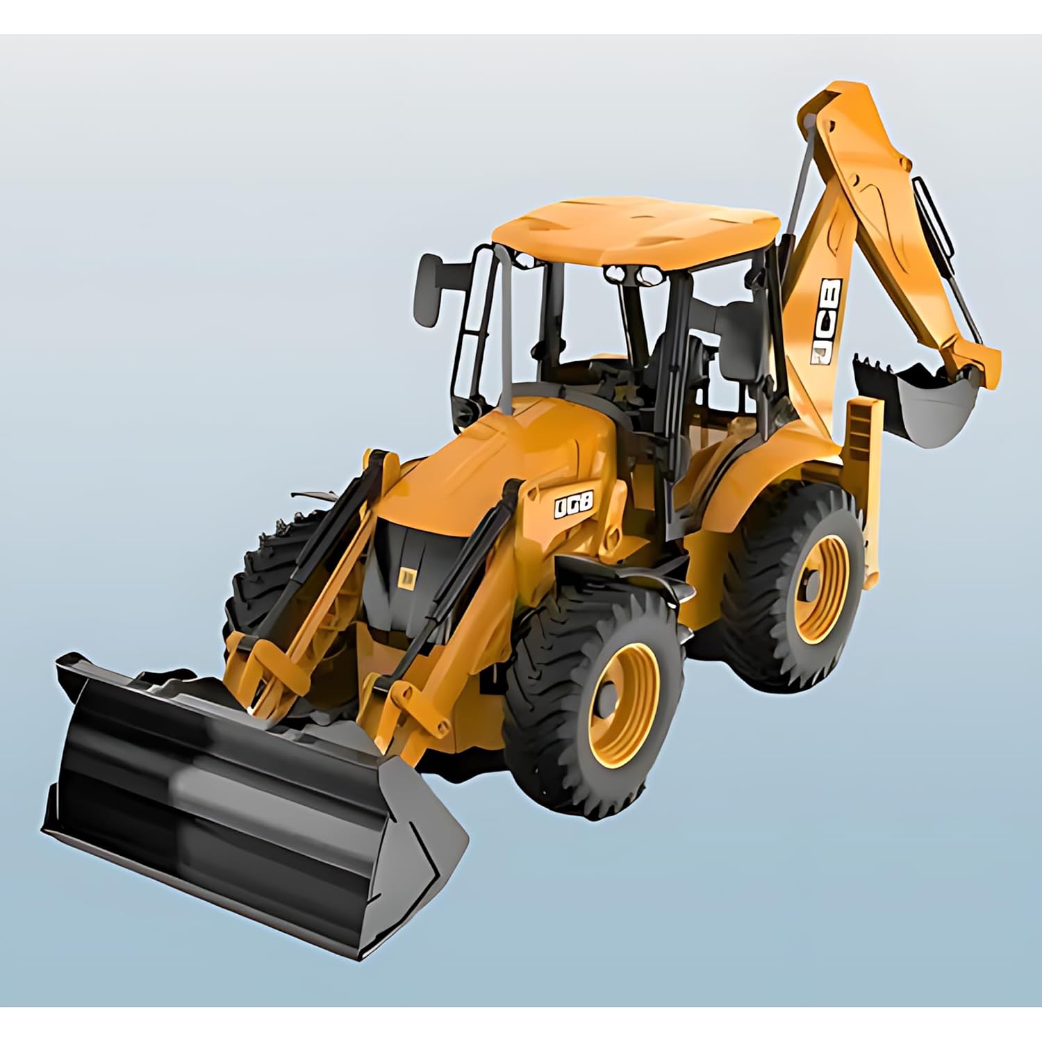 SBE New JCB Pullback Toy for Kids (Multicolor)