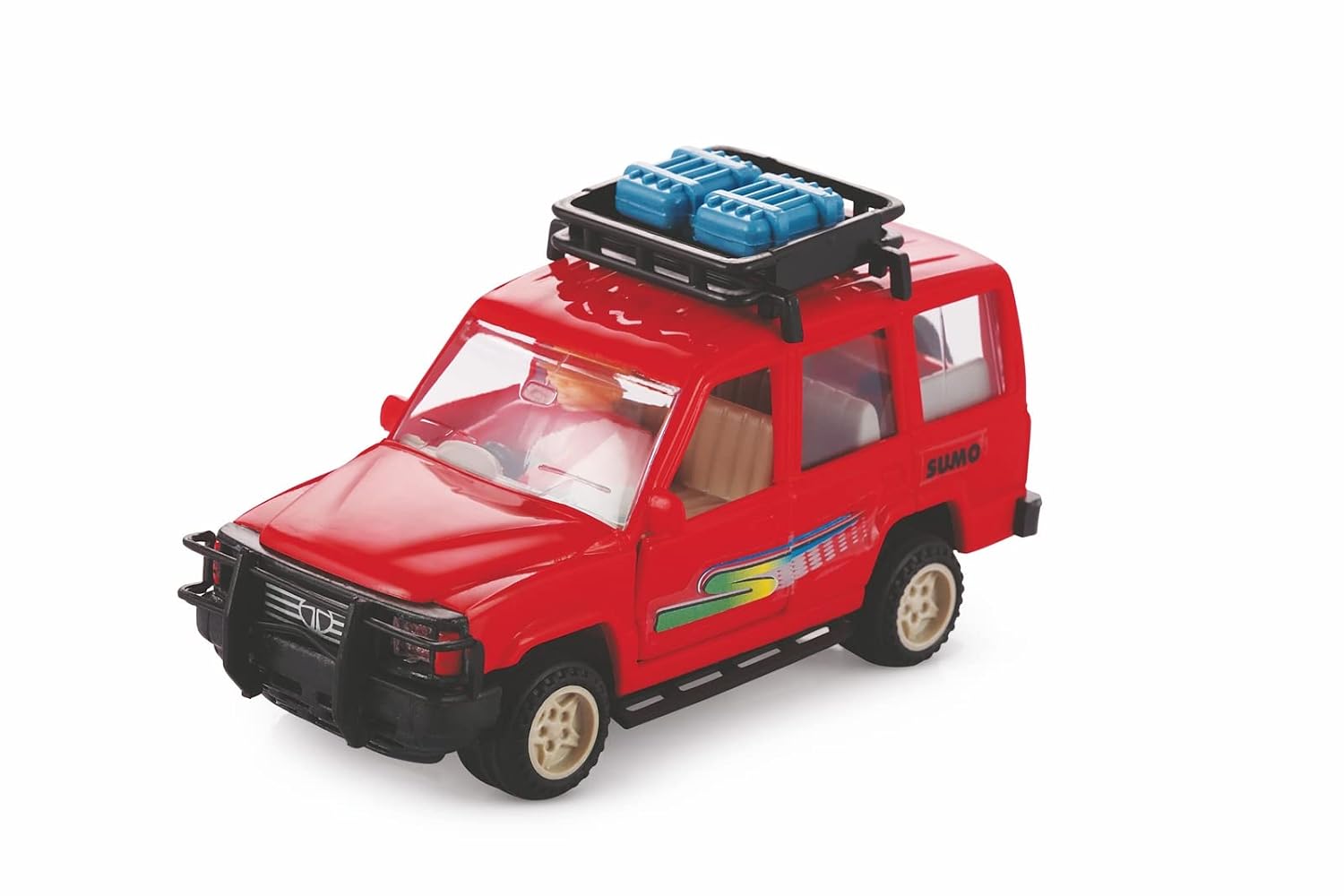 Shinsei Tata Sumo Car Maintenance Free Pullback Spring Action Race Toy Gift for Boys 5+ Years. Strong Abs Plastic, No Sharp Edges, Bis Certified. Pack of 1, Color Red - Kids