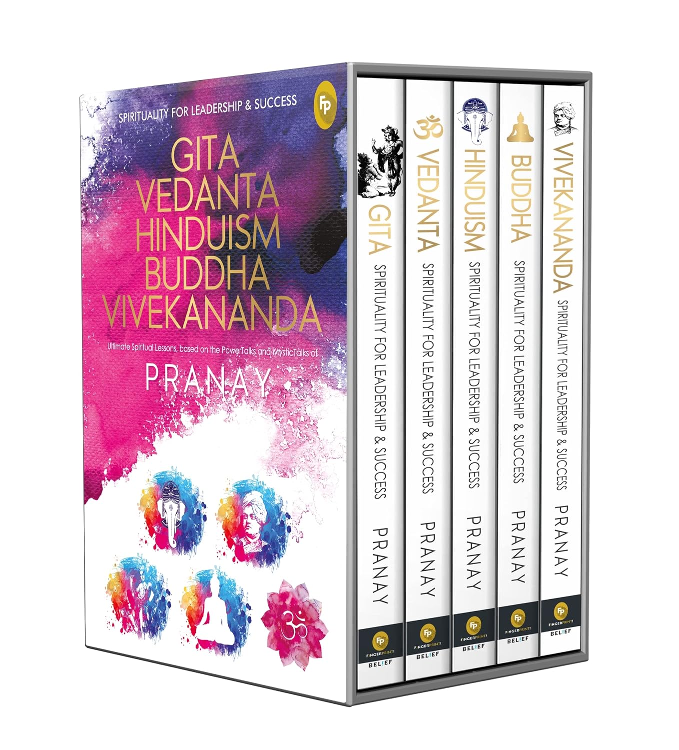 Spirituality For Leadership & Success (Box-Set Of 5 Books) Gita, Vedanta, Hinduism, Buddha, Vivekananda