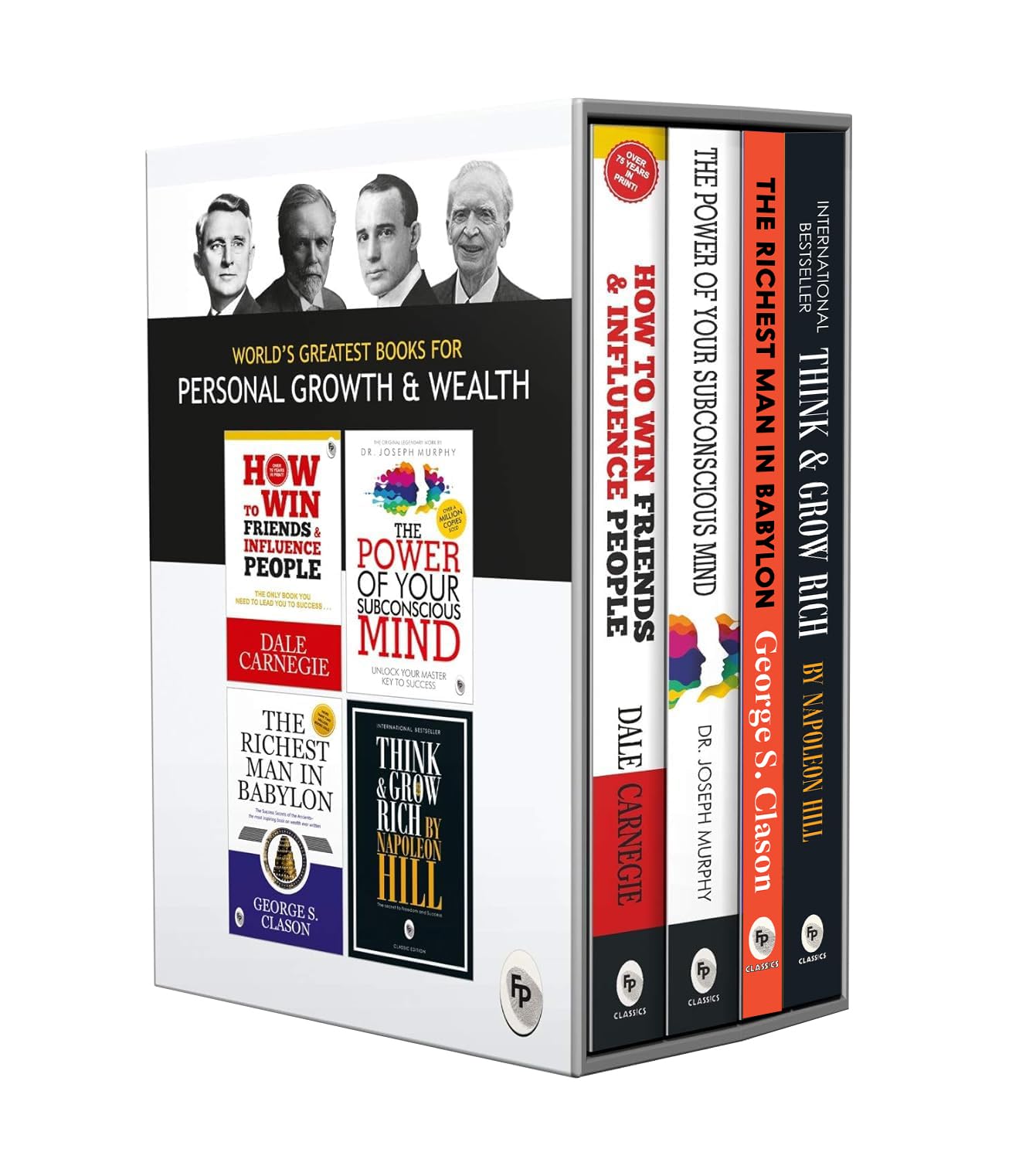 World’S Greatest Books For Personal Growth & Wealth (4 Books Boxset) Motivational | Life-Lesson | Self Help | Gift Pack | Premium Paperback | Think & Grow Rich | Power Of Your Subconscious Mind & More